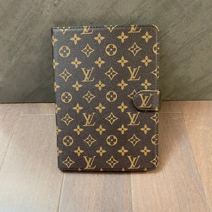 Luxury Louis Vuitton Canvas Monogram Leather Fresh Summer Theme Pattern Apple iPad case