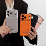 Luxury Coach Monogram Protective iPhone Case – Designer Leather Finish