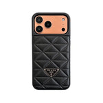 Prada Luxury Quilted Leather iPhone Case