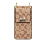 Luxury Coach Monogram Multi-Pocket Crossbody Phone Bag
