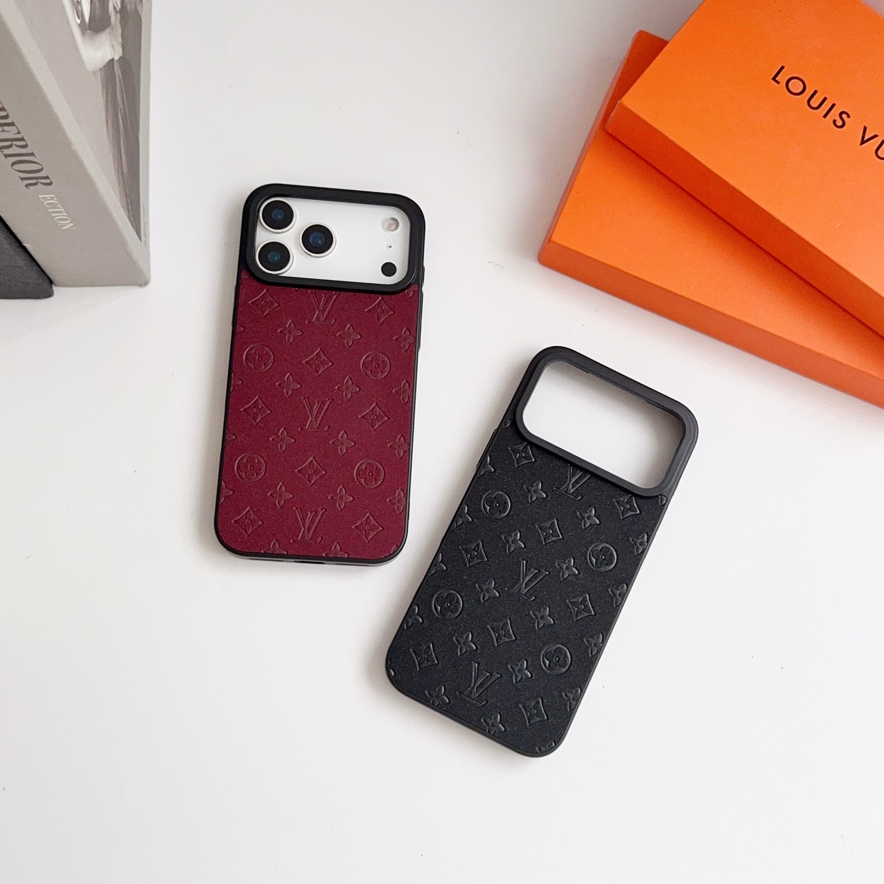 Lux LV Leather Phone Case For iPhone 17 / 16 / 15 / 14