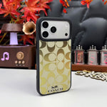 Coach Signature Monogram Fabric iPhone Case – Luxury Design Phone Cover