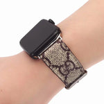 GG High Quality Leather Apple Watch Band