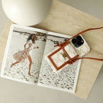 CLASSIC CELINE IPHONE CASE CROSSBODY WHITE PRINT