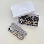 CD Classic Luxury iPhone Case with Card Holder