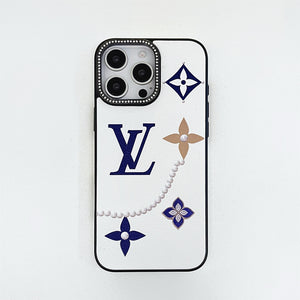 New LV leather Elegant Butterfly Totem Apple iPhone Cover