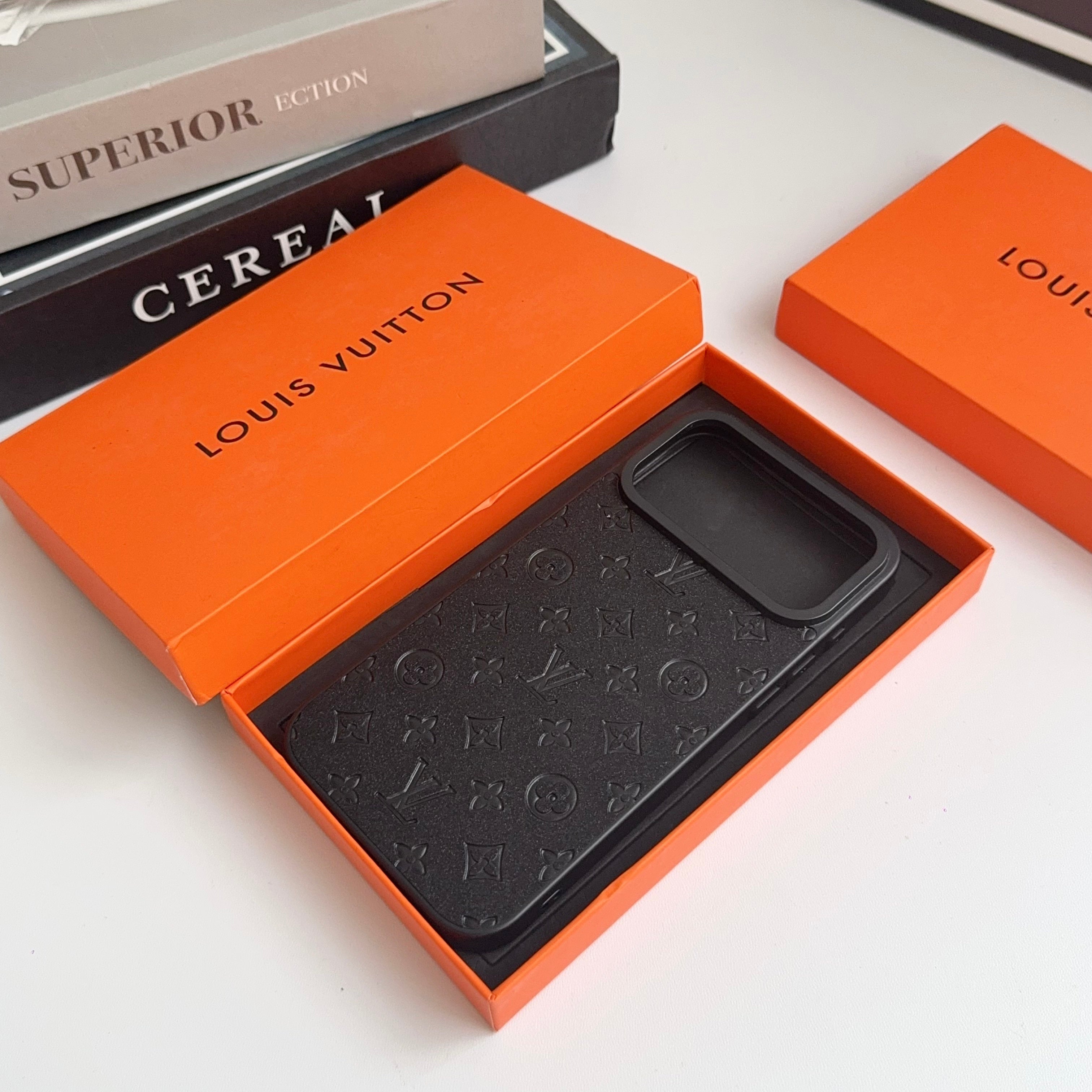 Lux LV Leather Phone Case For iPhone 17 / 16 / 15 / 14