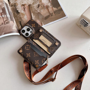 Luxury Series Multi-Function Leather Wallet iPhone Case