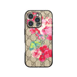GG Floral Print Monogram Case for iPhone 13-18 Pro & Pro Max
