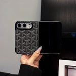 Luxury GYD Monogram Foldable MagSafe Case for iPhone Duo