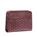 Goyard Jouvence MM Burgundy Goyardine Canvas Toiletry Pouch
