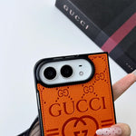 Luxury GG Monogram Canvas Foldable Case for iPhone Duo