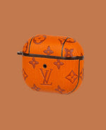Elegant Multi-Color LV Leather AirPods Case