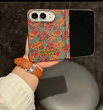 Luxury GG Vintage Floral Butterfly iPhone Duo Case
