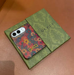 Luxury GG Vintage Floral Butterfly iPhone Duo Case