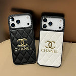 Luxury Leather Chanel Phone Case For iPhone 12-17