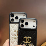 Luxury Leather Chanel Phone Case For iPhone 12-17