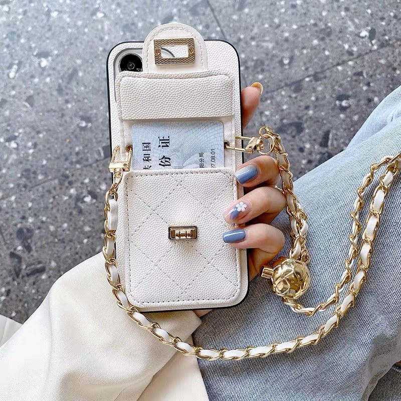 Luxury Purse iPhone Case With Crossbody Strap