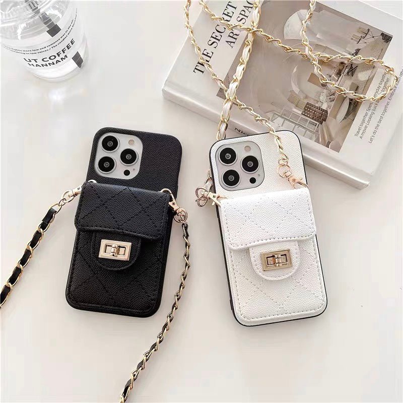 Luxury Purse iPhone Case With Crossbody Strap