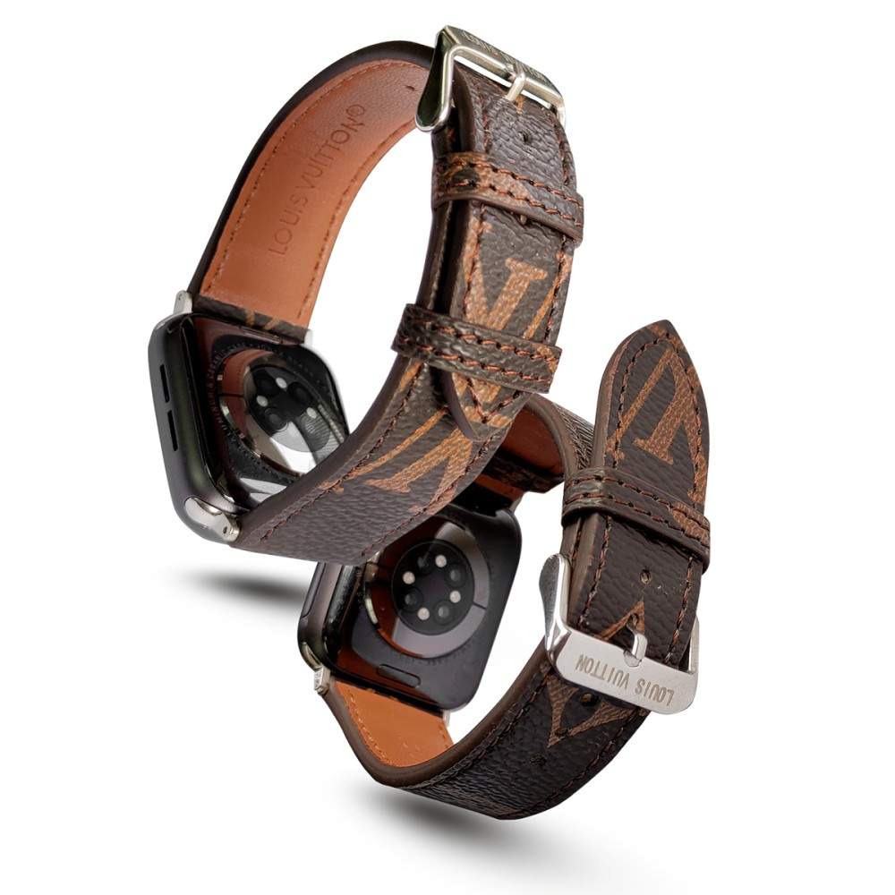 CLASSIC BROWN FLOWER LUXURY IWATCH STRAP