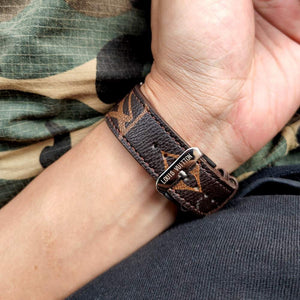 CLASSIC BROWN FLOWER LUXURY IWATCH STRAP