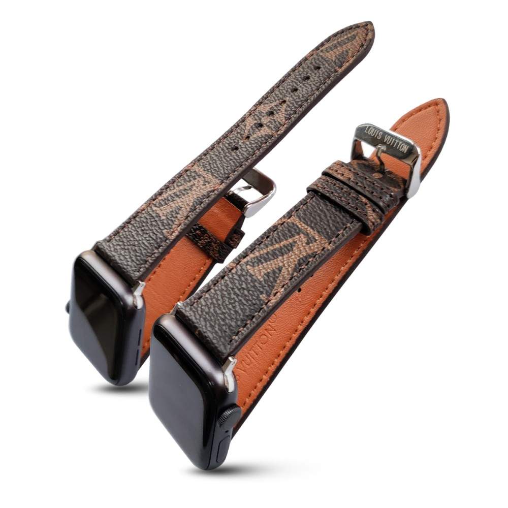 CLASSIC BROWN FLOWER LUXURY IWATCH STRAP