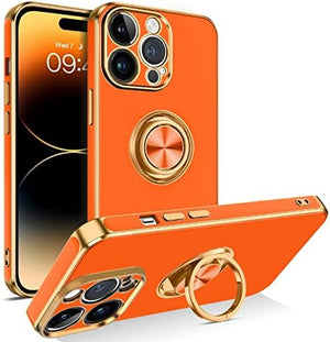 Shiny Plating Gold Slim Thin Soft TPU Rugged Bumper Shockproof Case for iPhone