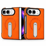 Leather Magnetic Ring Stand Case for iPhone Duo