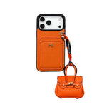 Luxury Hermes Case with AirPods Case For iPhone 14-17