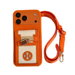 Luxury Portfolio Leather Case for iPhone 13-17