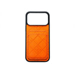 Stamped Leather Phone Case with Card Holder For iPhone 12-17