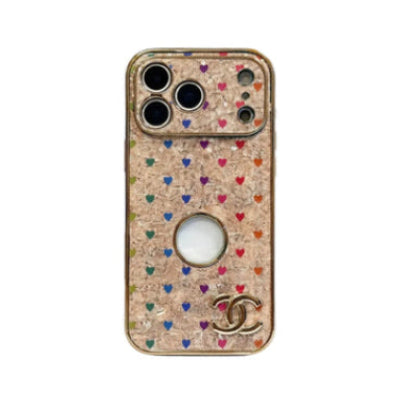 Chanel Style Printed Pattern MagSafe Leather Case for iPhone 12-18