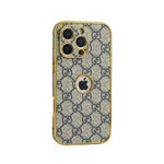 GG Clear Gold Monogram Case for iPhone 13-18