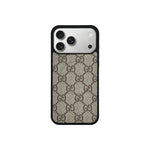 GG Designer Monogram MagSafe Case for iPhone 12-18 Pro & Pro Max