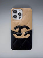 Elegant CC iPhone Case Orange For iPhone 13-17 Series