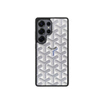 Premium White GYD-Style Pattern with Magsafe Option for Samsung S22-S26 Series