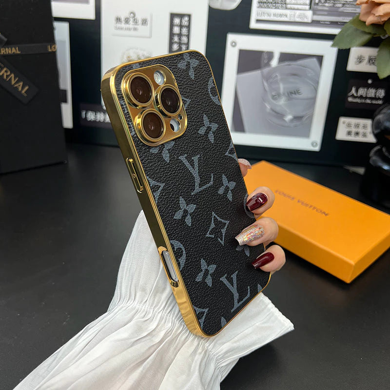 NEW DESIGN SOFT LUXURY IPHONE CASE WITH GOLDEN BORDER Roxy New 2