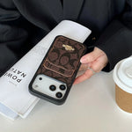 Luxury Case Modern Heritage Card Holder for iPhone 12-17 Series