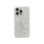 Luxury YSL Phone Case with Elegant Card Holder for iPhone 12-18 Pro & Pro Max