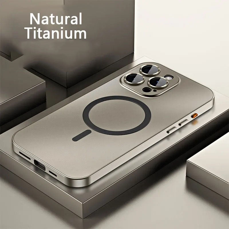 Magsafe Aluminum Metal Frame Magnetic Case For iPhone With Lens Camera Cover