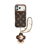 Rugged Antique Phone Case with Strap for iPhone 13-17