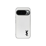 YSL Luxury Leather Case in Classic White For Google Pixel