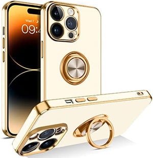 Shiny Plating Gold Slim Thin Soft TPU Rugged Bumper Shockproof Case for iPhone