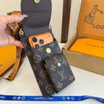 Luxury Louis Vuitton Monogram Multi-Pocket Crossbody Phone Bag