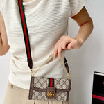 Classic Leather GG iPhone Case With Flip Wallet And Crossbody Strap