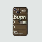 3D Puffer Fashion Supreme Case For IPhone 14 13 12