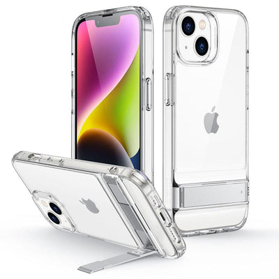 Metal Kickstand Case Stand Protective Back Cover for iPhone 14 - theroxymob