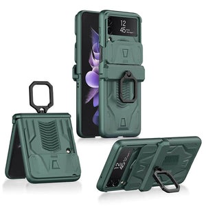 MAGNETIC ARMOR CASE WITH CAMERA PROTECTION FOR SAMSUNG GALAXY Z FLIP 4 - theroxymob