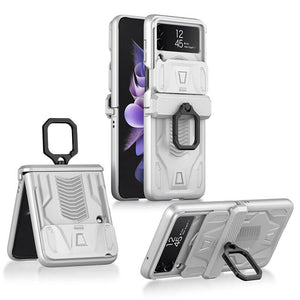 MAGNETIC ARMOR CASE WITH CAMERA PROTECTION FOR SAMSUNG GALAXY Z FLIP 4 - theroxymob