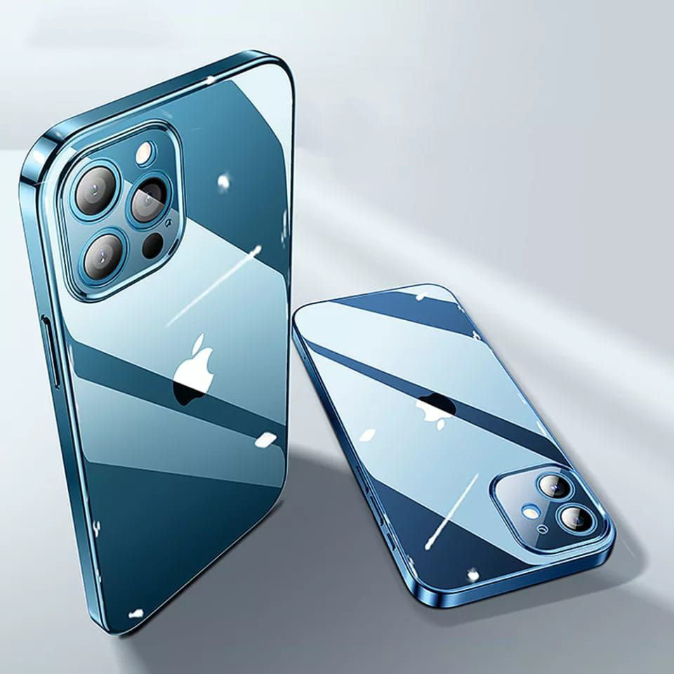 For iPhone 13 series Case, Clear TPU+PC Shockproof Full Lens Protection CoverTransparent Case - theroxymob